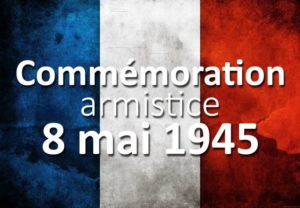 Cérémonie commémorative du 8 mai 2022 @ Jardin des Eperches