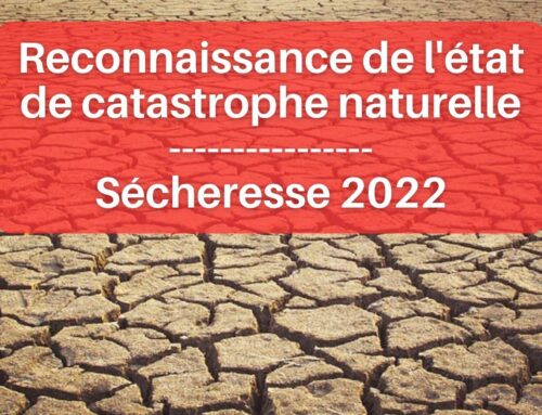 Arrêté de reconnaissance de catastrophe naturelle pour notre commune