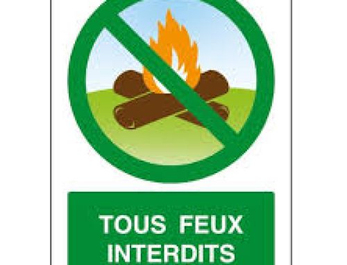 RISQUE SEVERE RECONNU PAR ARRÊTE : TOUT TYPE DE FEU EST INTERDIT !