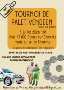 Tournoi de palet vendéen @ parking de chez vival